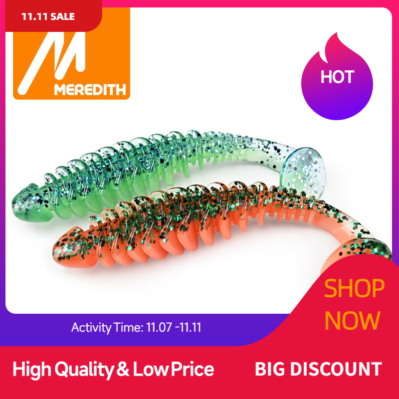 Мягкие приманки MEREDITH, 65 мм, 80 мм, искусственные приманки, силиконовые приманки для ловли карпа, приманки, аксессуары для рыбалки, рыболовные приманки