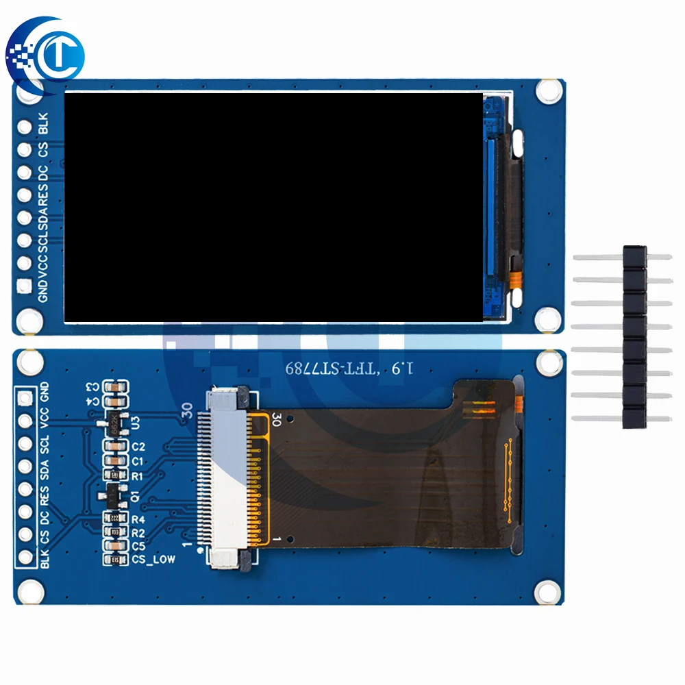 1 шт. новый 1,9-дюймовый IPS полноугольный TFT-экран ЖК-экран цветной дисплей модуль последовательного порта SPI высокой четкости 170x320