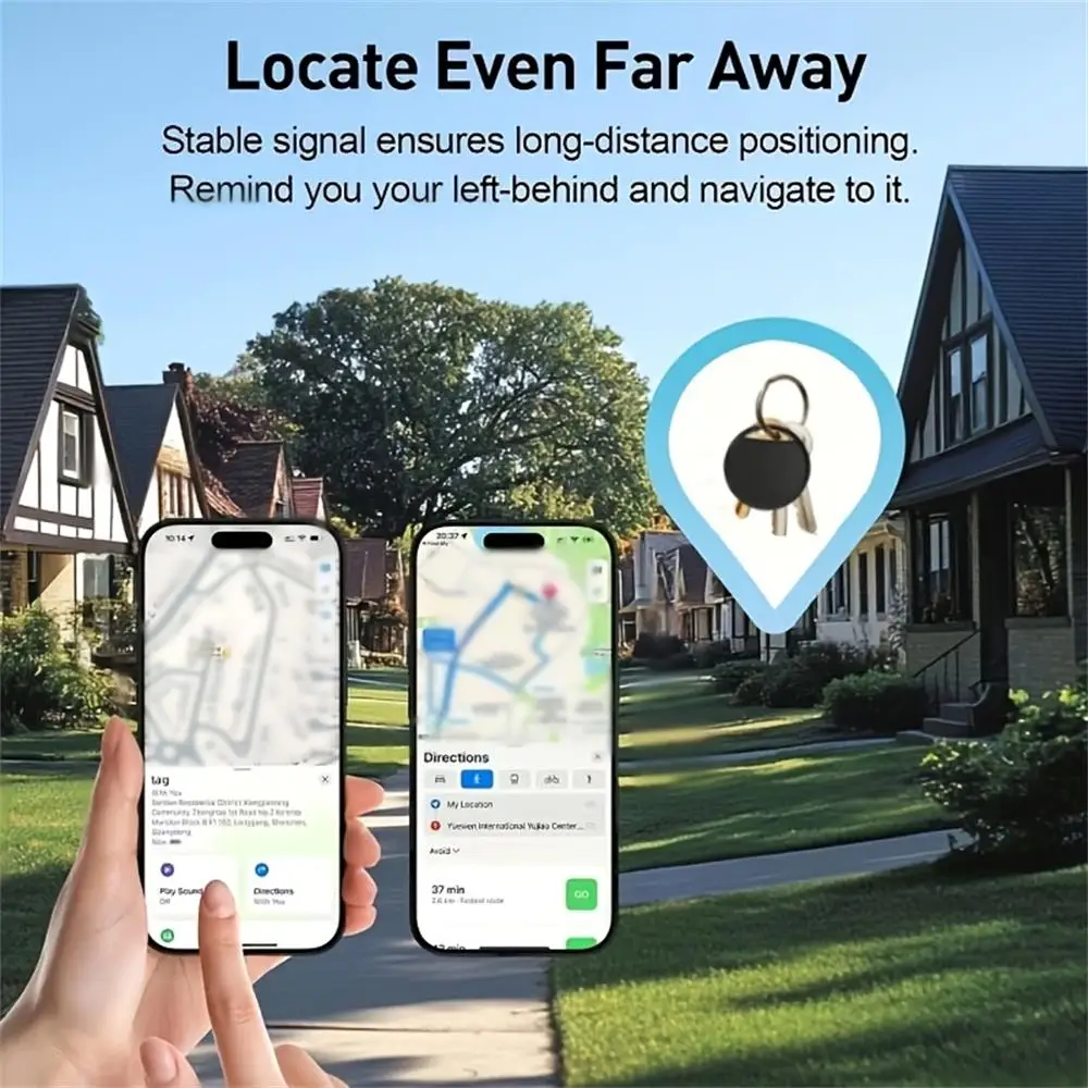 5er-Pack Smart Air-Tag (nur IOS), funktioniert mit Apple Find My (nur iOS), GPS Global Positioning Smart Tracker für Schlüsseltasche, Auto-Geldbörse