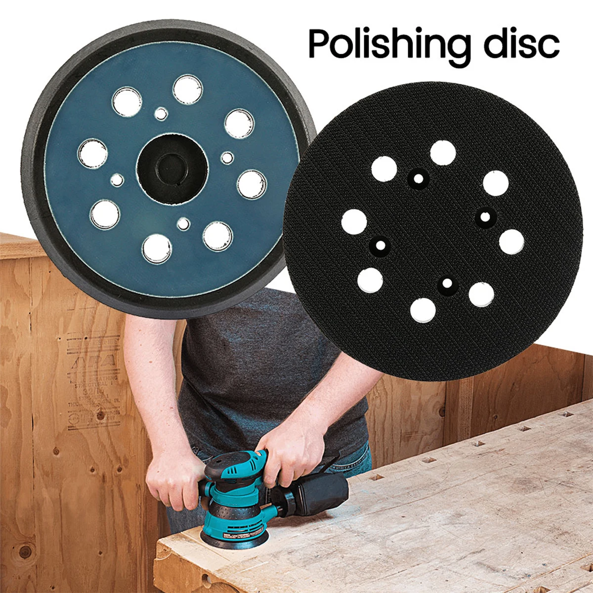 125 มม.5 นิ้ว Sander Pad 8 หลุม 3/4 เล็บ Backing Sanding Disc Pad HOOK LOOP Sanding Pads สําหรับ Electric Orbital Sander ขัด