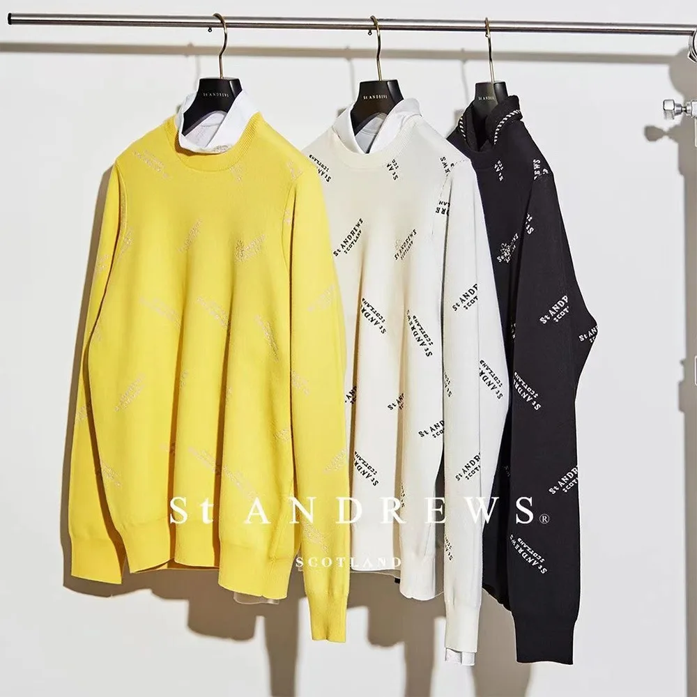 STアンドリューススポーツウェア！ 女性のための新しいスタイル！ トレンディなデザイン、ゴルフに合わせやすいニットセーター、高級感のある高級感のある味わい！