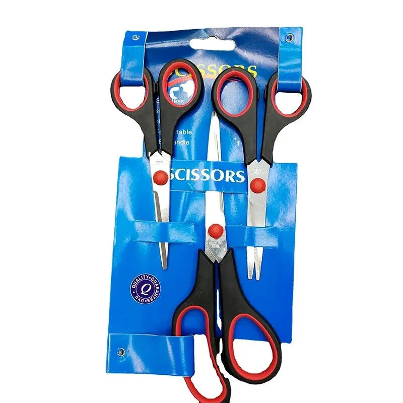 3 unids/set tijeras de acero inoxidable papelería para estudiantes tijera hogar multifuncional tijeras de sastre para oficina corte a mano nuevo