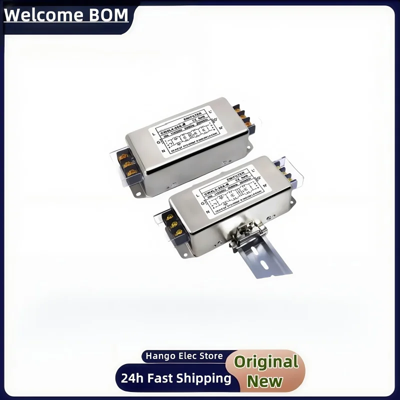Single-phase three-pole power filter CW4L3-6/10/20/30A-R terminal block EMI anti-interference AC 220V