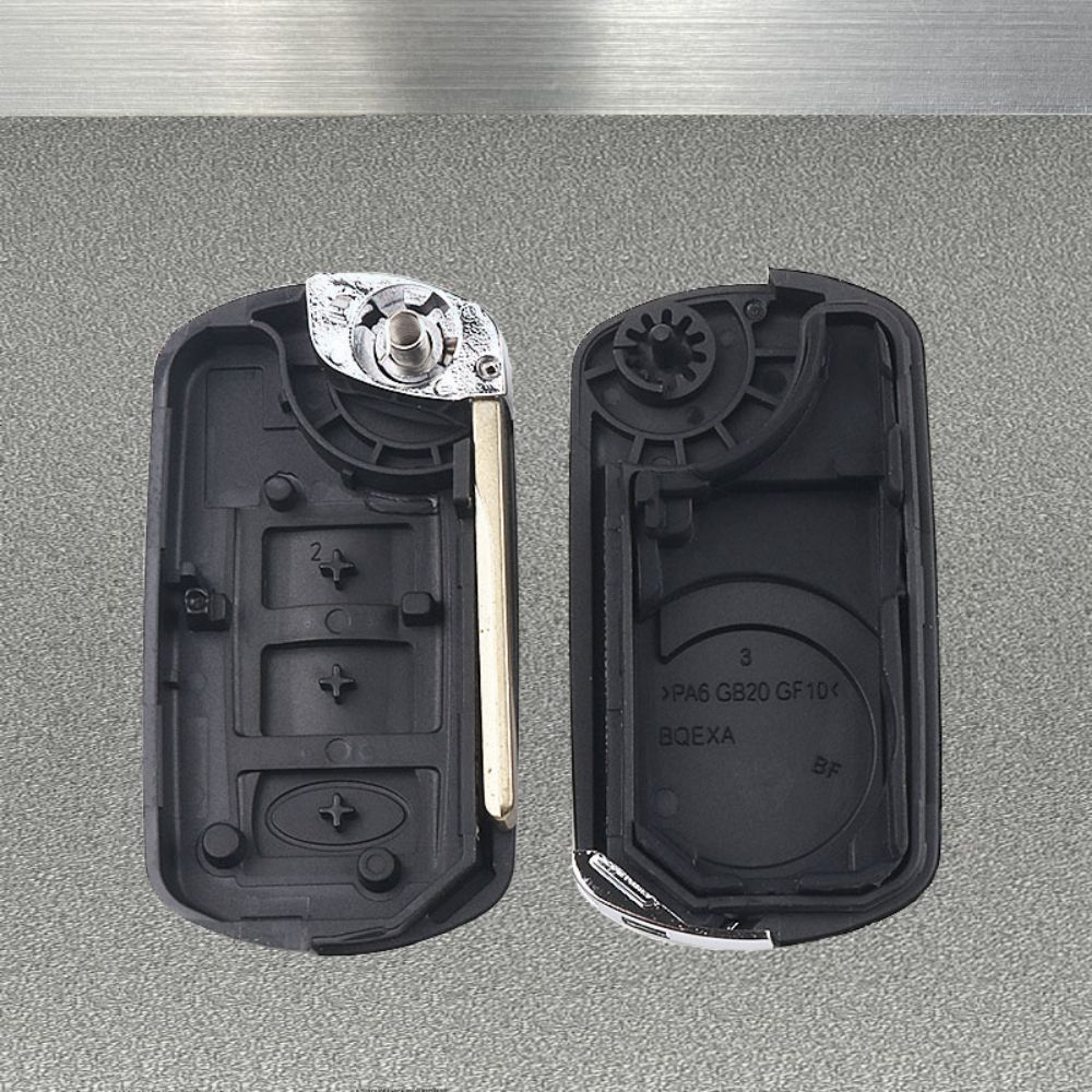ランドローバーフリーランダー 2 レンジローバースポーツ LR3 ディスカバリー交換ケース折りたたみフリップリモートキーシェル 3 ボタンカーアクセサリー