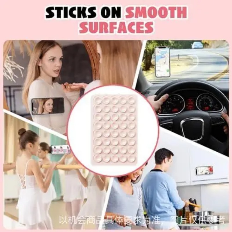 Silicone Suction Cup Phone Case Double Sided Detachable Stand for Hands-Free Wall Stand for Selfies and Videos