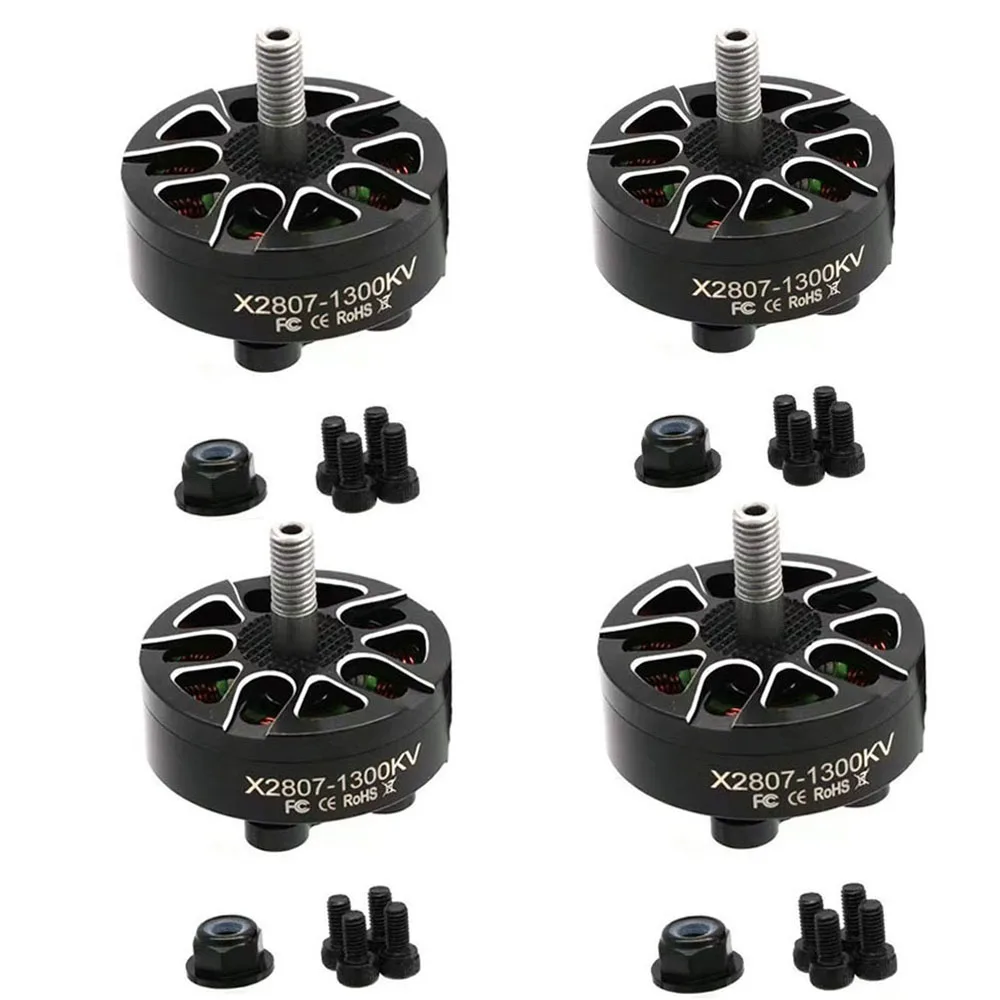 Moteur sans balais X2807 2807 1300KV 1700KV 4S-6S, pour drones de course RC FPV longue portée Mark4 FPV FreKou7 pouces, 4 pièces, DIY