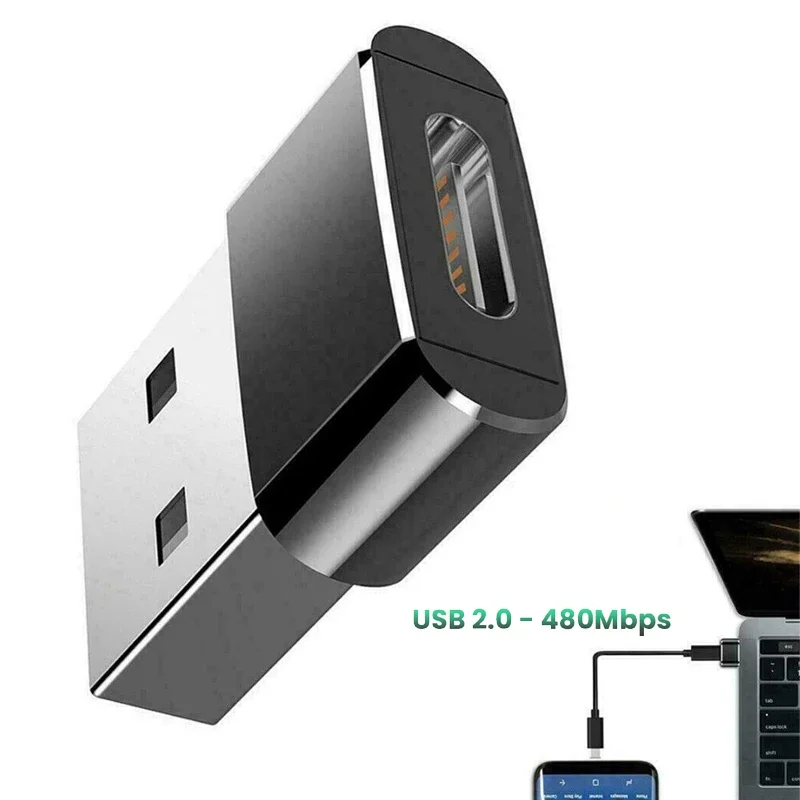 Adaptador usb para usb c para iphone 17 usb c fêmea para usb macho adaptador de carregador de carro tipo c conversor para apple 16 para samsung galaxy