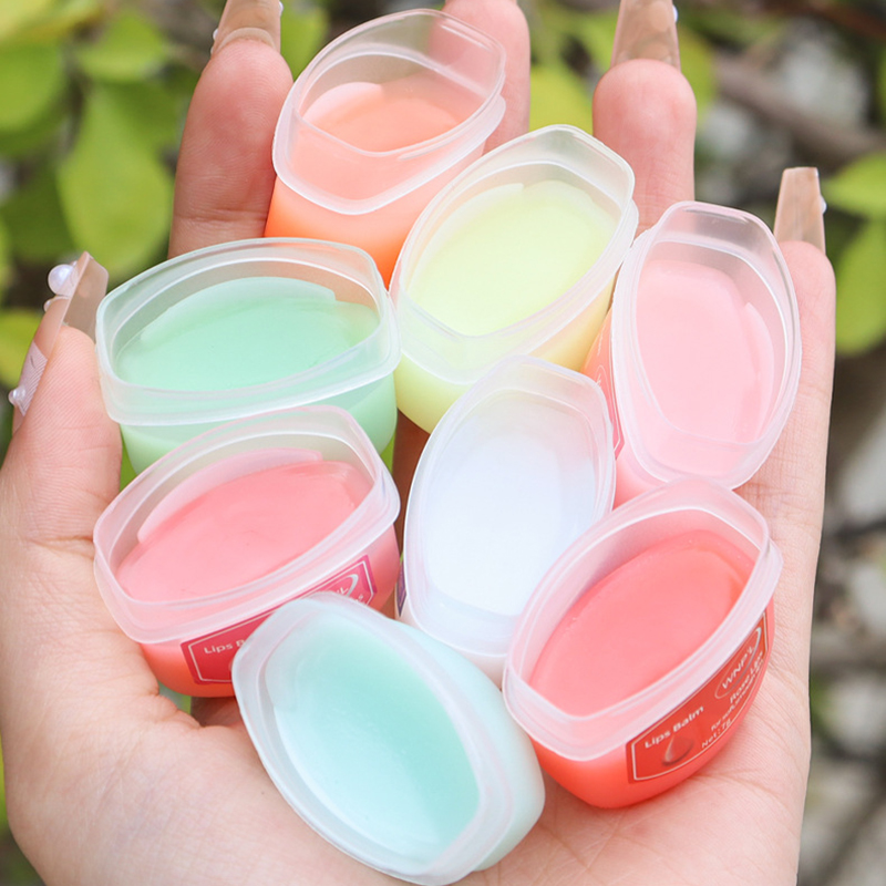 1pc 保湿リップクリームオールナチュラルリップマスク乾燥した唇のためのさわやかな抗ひび割れリップグロストリートメントメイクアップ