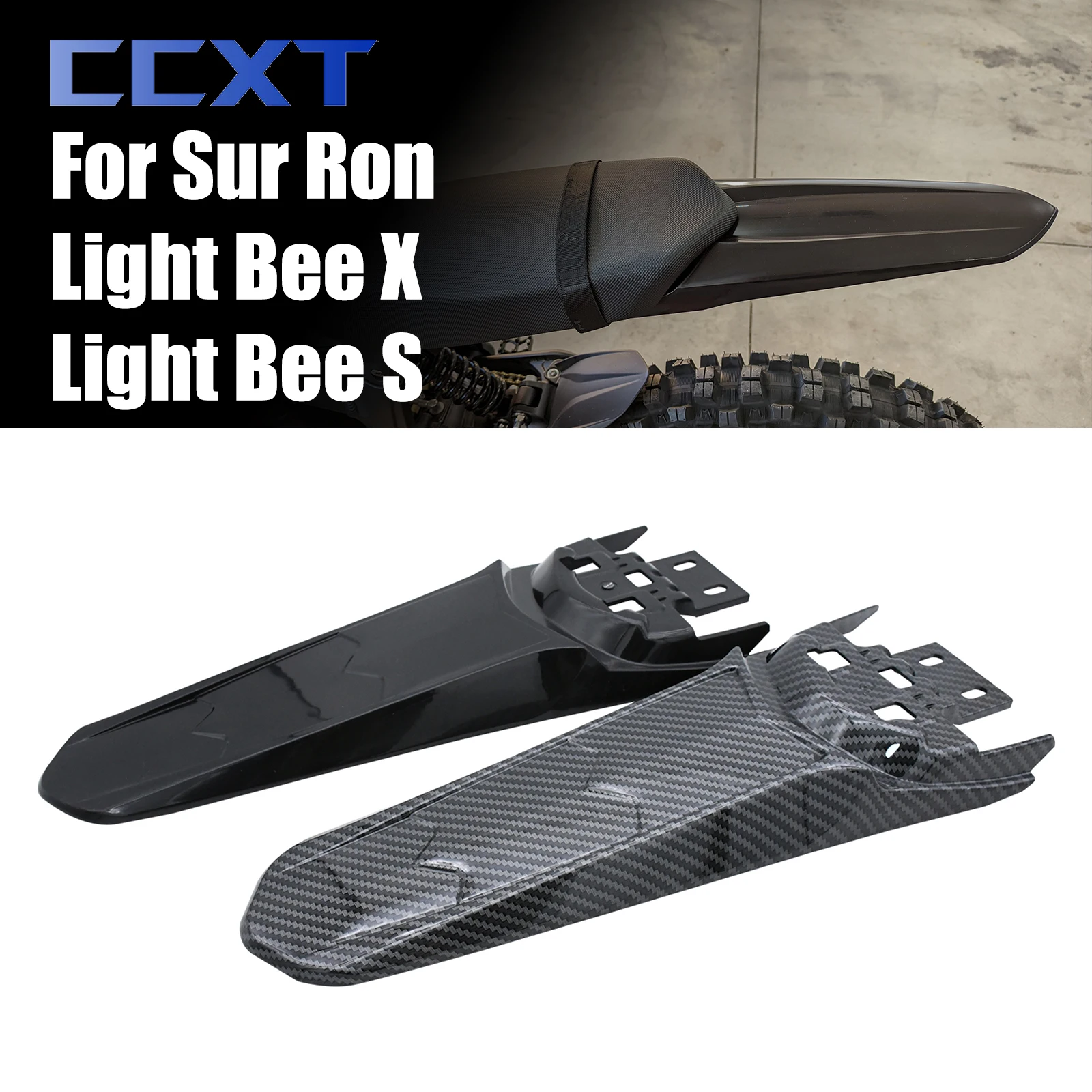 Модифицированное удлиненное заднее крыло для SurRon Light Bee S и Light Bee X, универсальное удлиненное крыло для грязи, хвостовое крыло