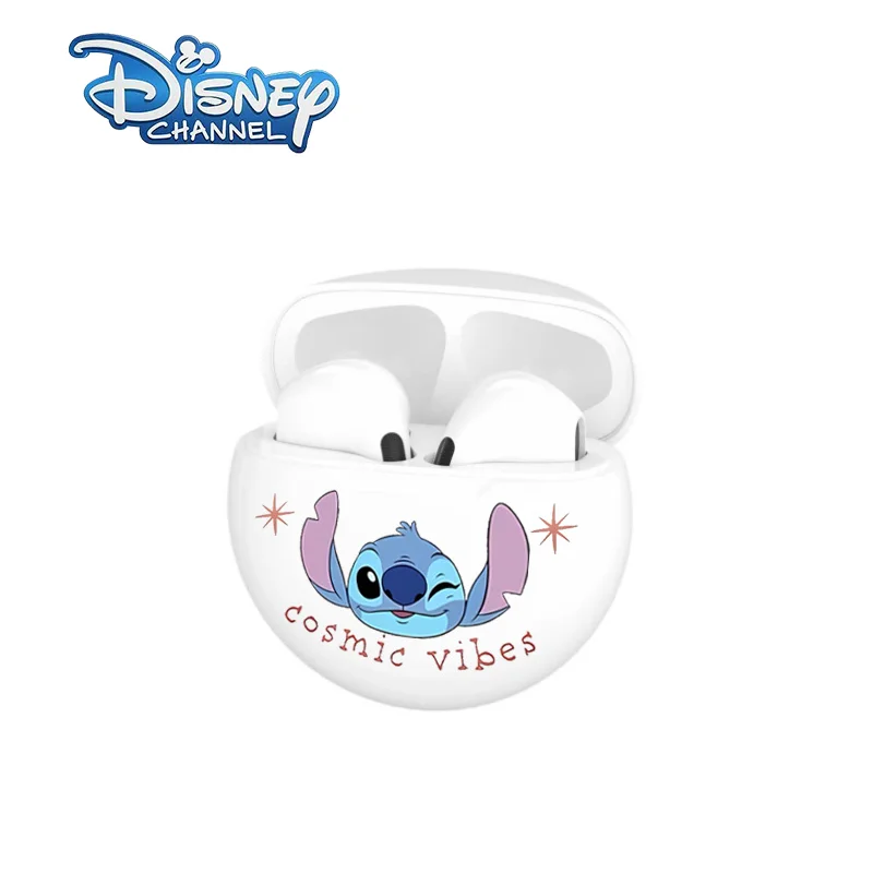 Disney Couple Stitch Angel Высококачественные стереонаушники объемного звучания Беспроводные Bluetooth-наушники Интеллектуальные сенсорные наушники