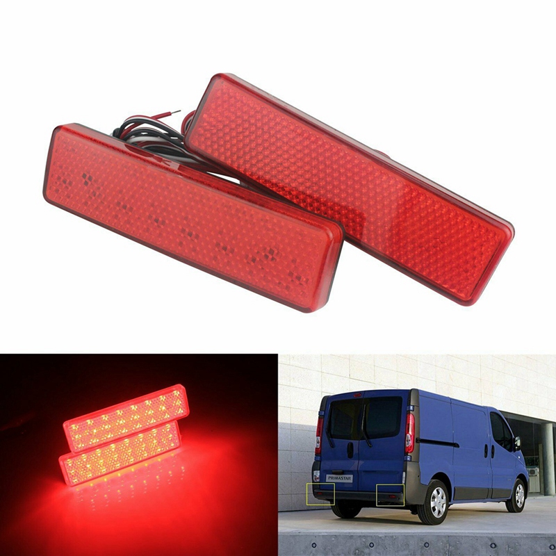 Światło odblaskowe tylnego zderzaka Lampa hamowania dla Renault Trafic Master dla Nissan Primastar dla Opel Vauxhall Movano Red