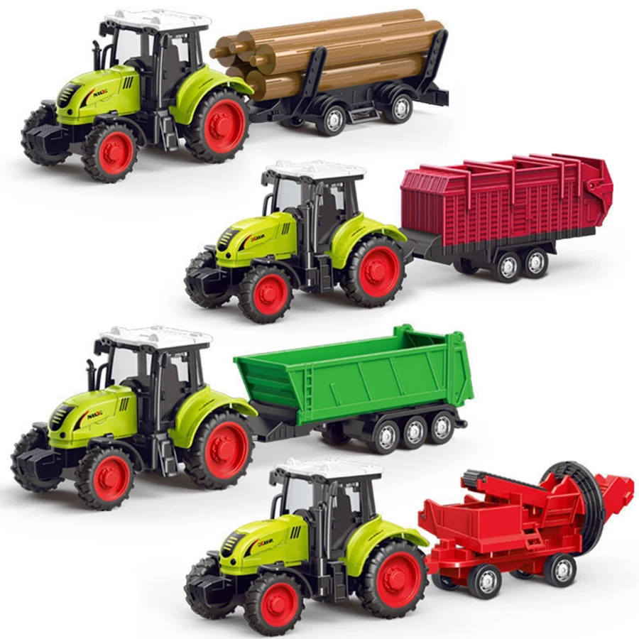 Trattore agricolo Camion Trattore Inerzia Auto Trasporto Polverizzatore Modello Auto per bambini Ragazzo Giocattolo Auto di ingegneria Giocattoli educativi per bambini