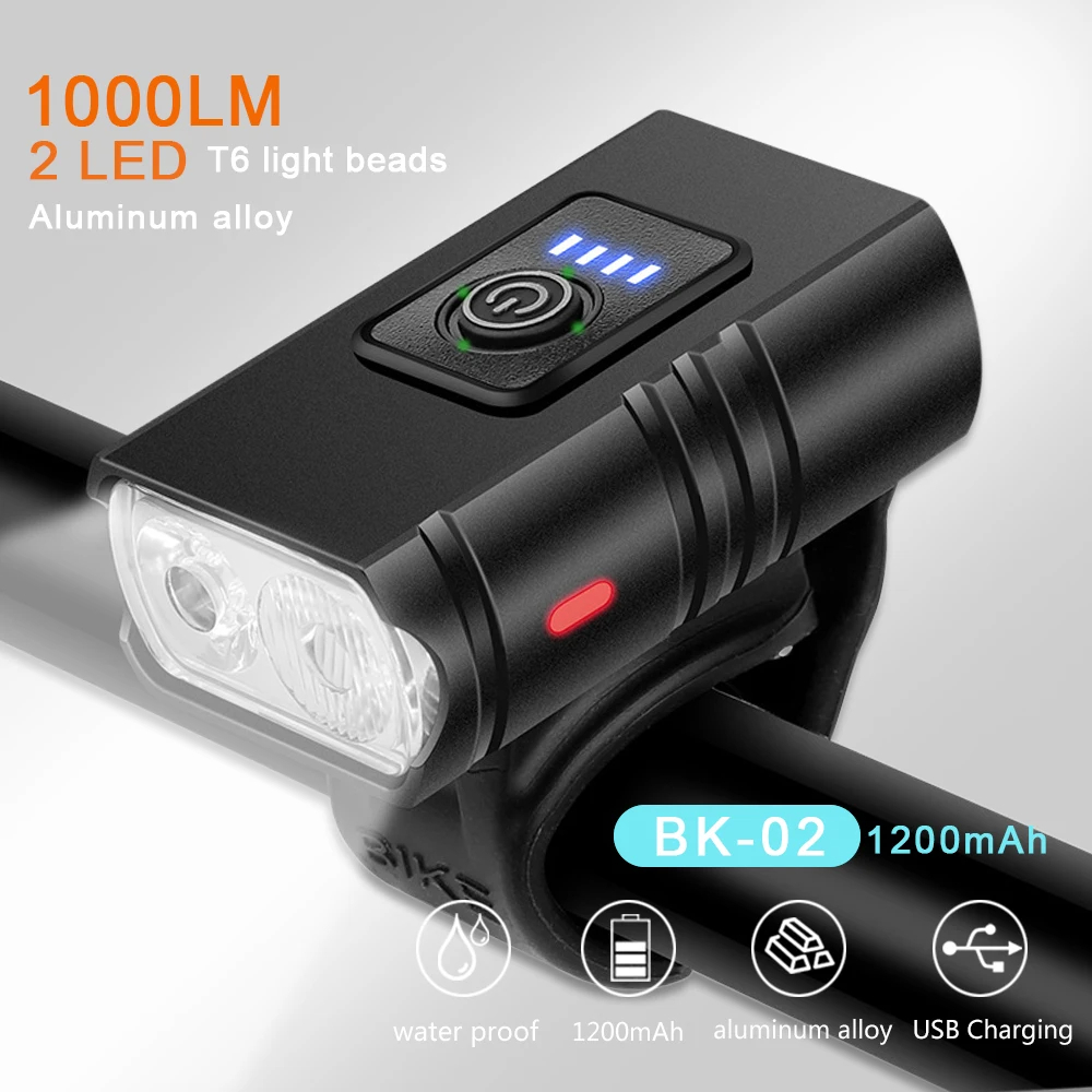 自転車用USB充電式LEDヘッドライト,マウンテンバイク懐中電灯,サイクリング用ヘッドライト,6モード,t6