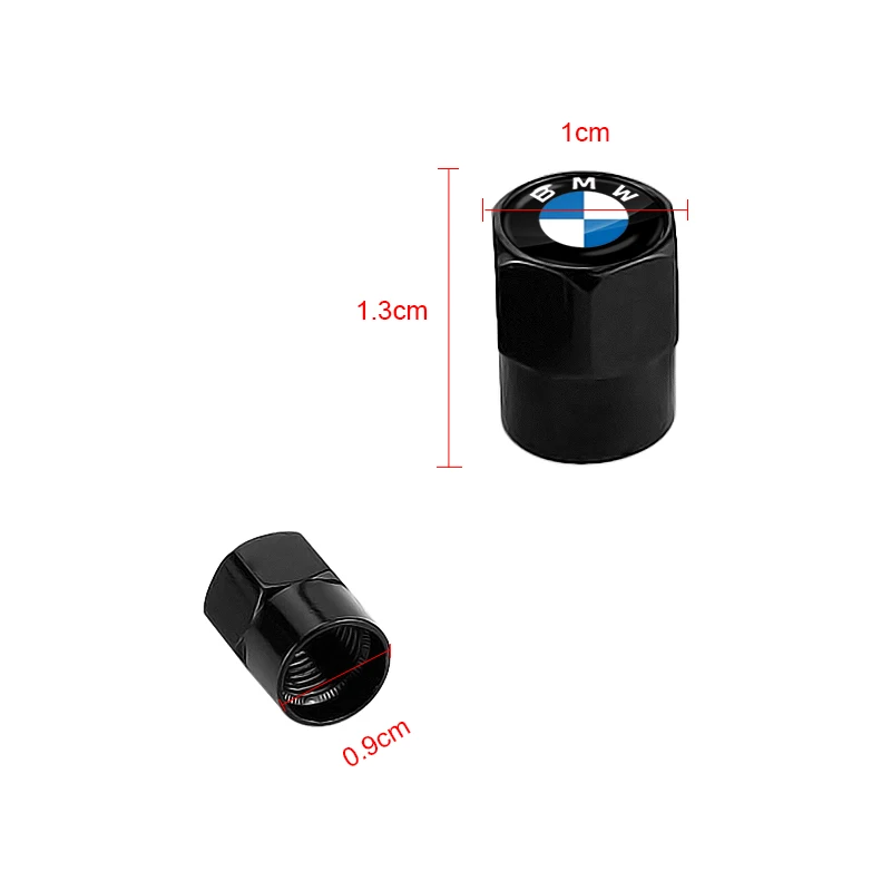 4 piezas de cubierta de válvula de metal para neumático de rueda de coche Defender decorativo para BMW E36 E46 E90 E60 E39 F30 F10 F20 E70 E53 G30 E91 E92 E93 E87 E83