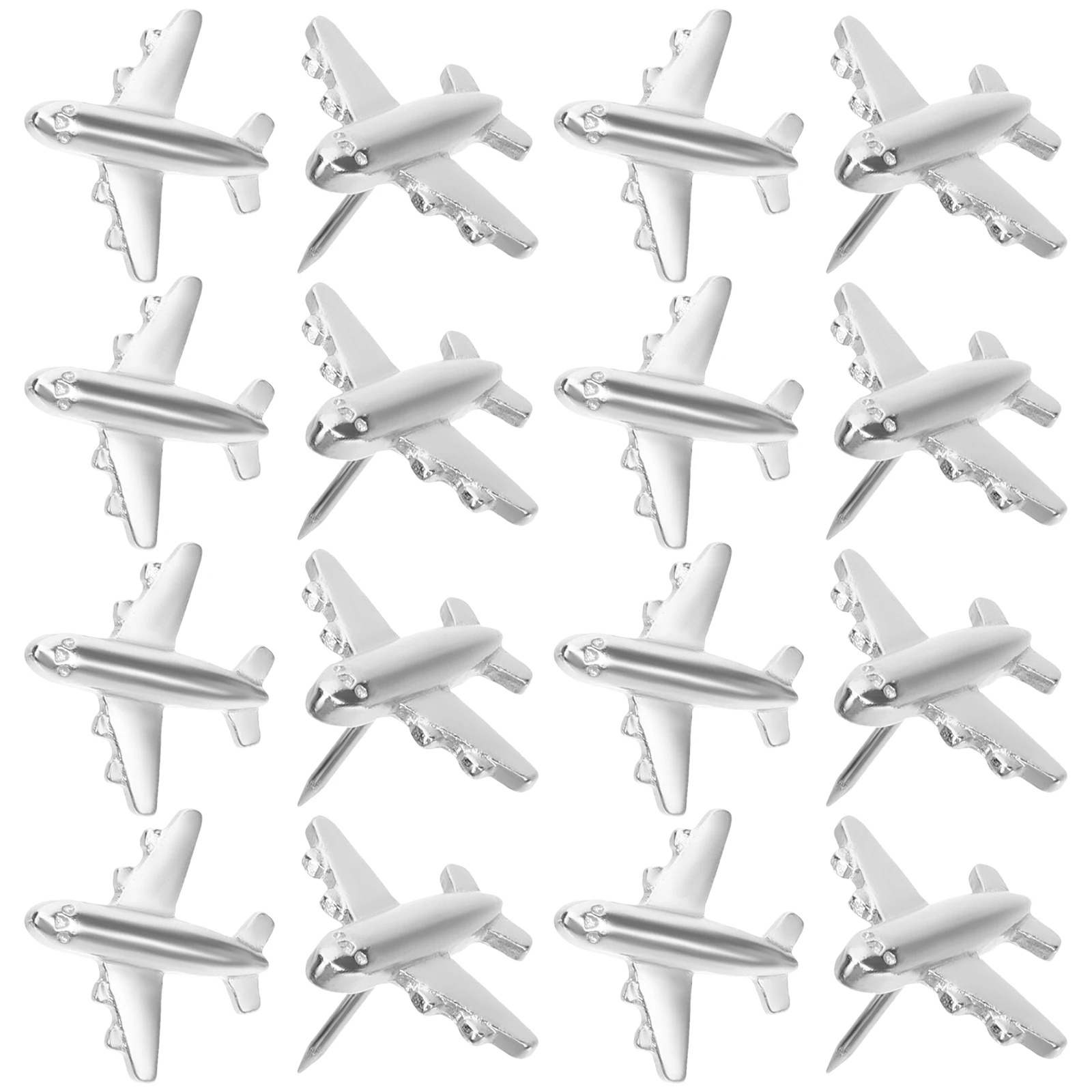12pcs Airplane Pushpin Pin Soft Wooden Board Photo Bulletin Board Push Pin Photos Wall Maps Decorative Pushpins Thumb Tacks