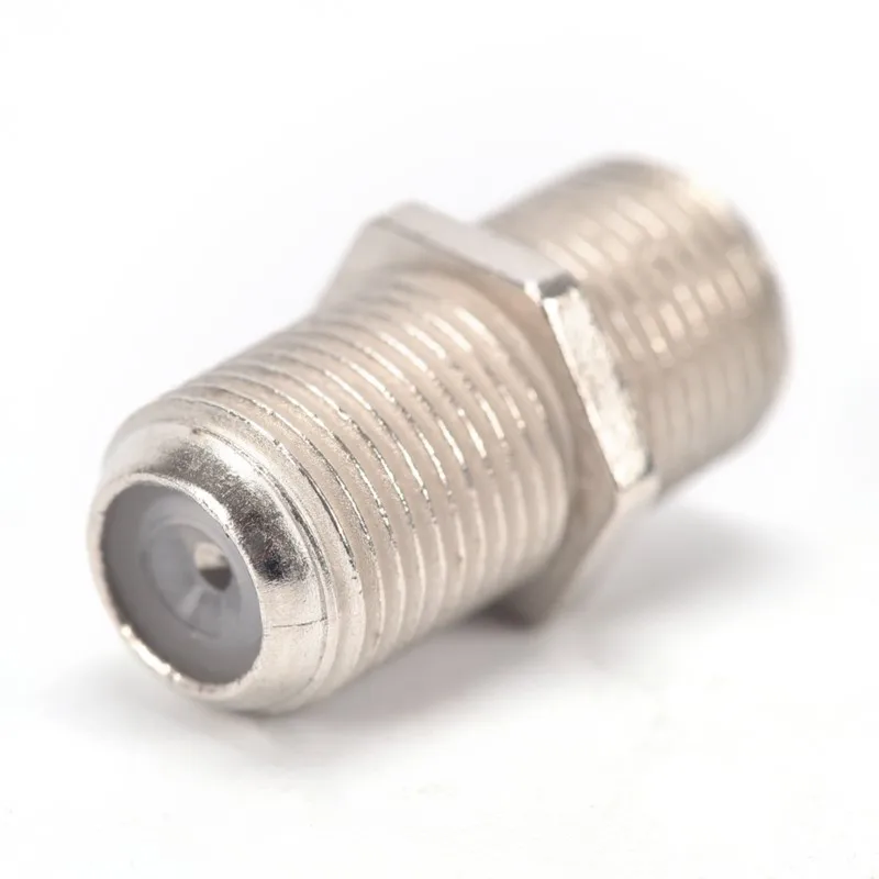 10ชิ้นตัวเมียสายโคแอ็กเชียล RG6 f/f ขั้วต่อ SMA RF สายโคแอ็กซ์เชียลหัวต่อชนิด F ปลั๊กอะแดปเตอร์ตัวต่อสำหรับต่อเสาอากาศทีวี