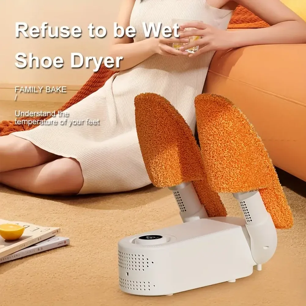Sèche-chaussures intelligent à séchage rapide, minuterie, température constante, automatique, lumière violette, stérilisation et désodorisation