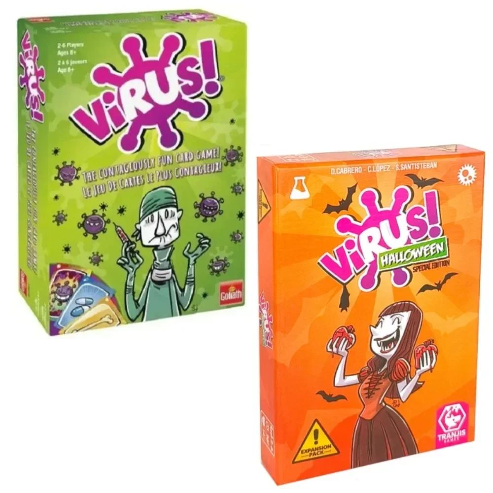 Virus 1 2 3 Juego de mesa el juego de cartas Contagiosamente divertido Español Inglés Versión francesa Juego de fiesta para diversión Juego familiar