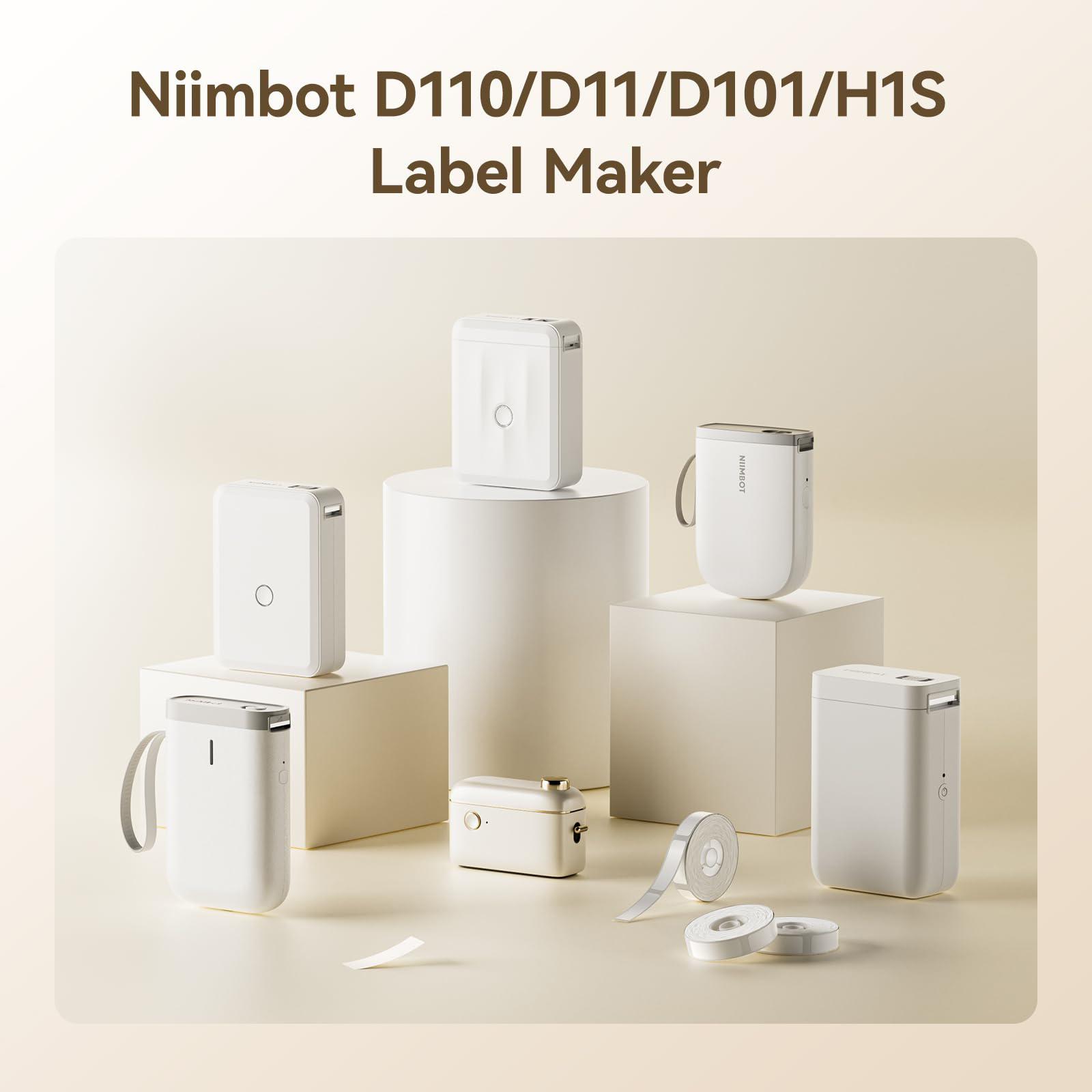 Niimbot d110 impressora de etiquetas adesivo mini impressora portátil branco impermeável anti-óleo impressora de etiquetas adesivas térmicas 12-20mm etiqueta