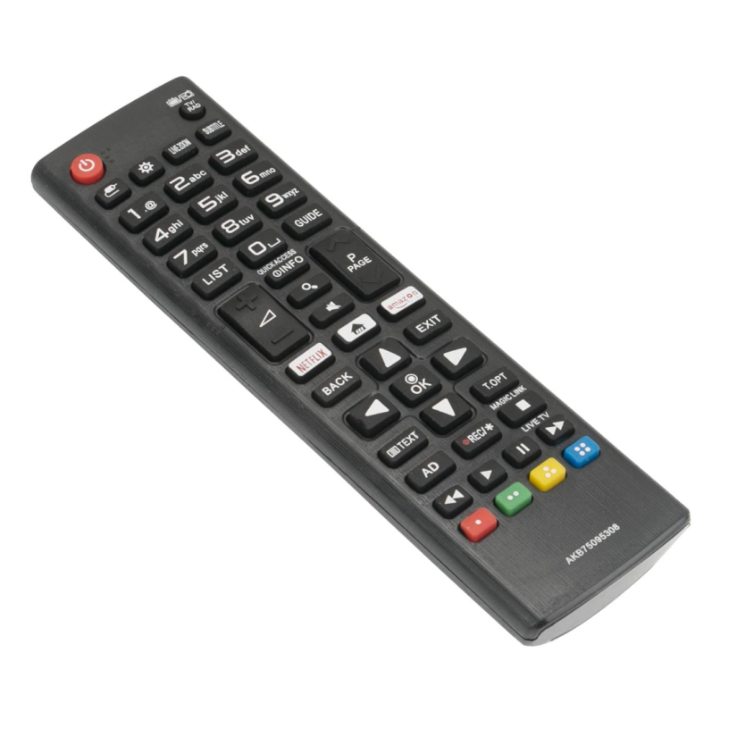 AKB DE CONTROLE REMOTO ABS DE ALTA QUALIDADE 75095308   PARA TV SMART LG 433MHZ