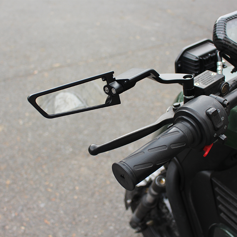 Motorfiets achteruitkijkspiegel vleugels achteruitkijkspiegel draaibare aluminium zijspiegels 8/10 mm motorfiets universele accessoires