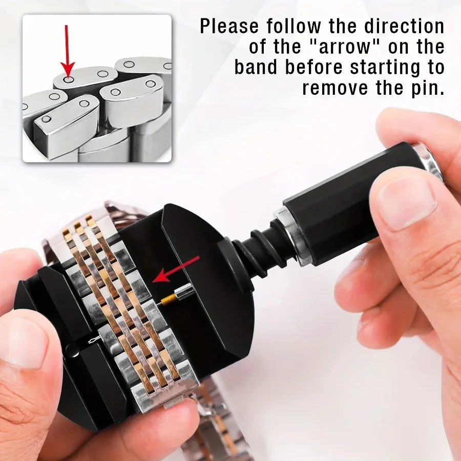 ชุดเครื่องมือถอดลิงค์นาฬิกา, เครื่องมือสายนาฬิกาสายโซ่ Pin Remover ชุดเครื่องมือซ่อมแซมสําหรับการปรับสายนาฬิกา, Watc