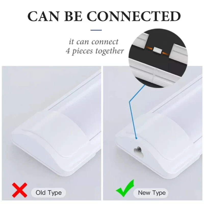 แท่งไฟ LED สำหรับติดใต้ตู้ขนาด50ซม. T8 T5สำหรับห้องครัวห้องนอนโคมไฟบาร์หลอดไฟ LED ผนัง85V-265V