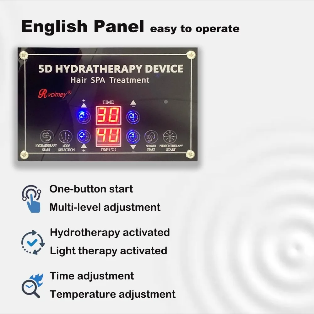 Head Spa Equipment, BlackThermostatic Head Spa Equipment,Water Circulation Removable Shampoo Basin，Head Spa Equipment