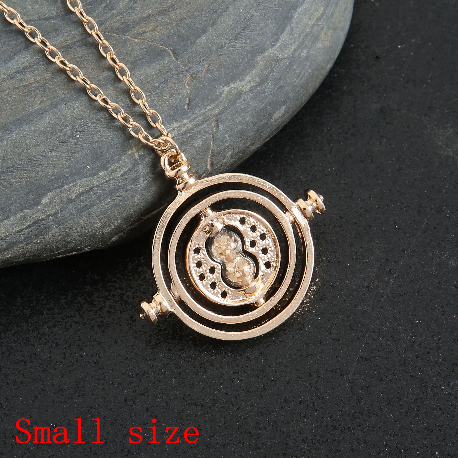 ハリーポッター TimeTurner 砂時計ネックレスペンダントおもちゃキーホルダーイヤリングタイムチェンジャーアクション玩具フィギュアキッズジュエリーギフト