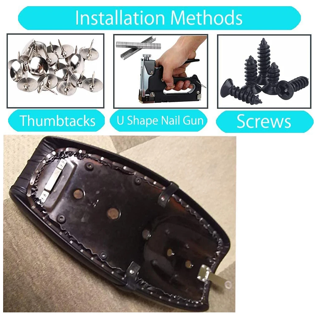 Funda Universal de cuero para asiento de motocicleta, Protector de asientos elásticos transpirables e impermeables, modificación de reparación de motocicletas