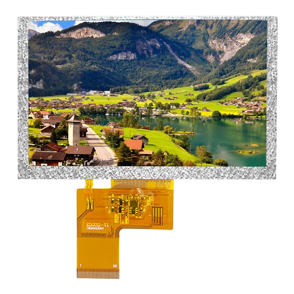 ILITTEK-Módulo de pantalla LCD TFT de 5 pulgadas, 800x480, RGB, IPS, 40 Pines, 3,3 V, controlador 500, iluminación, resistencia capacitiva