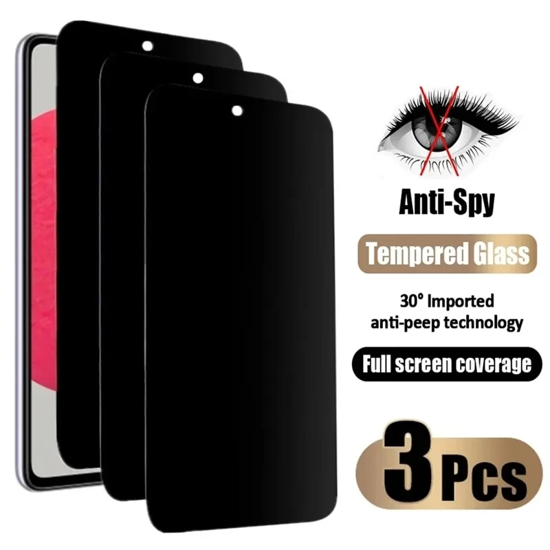 3PCS Privatsphäre Displayschutzfolie Telefon Fall für IPhone 15 14 13 11 16 Pro Max Plus 12 Mini XS XR Anti-Spy Glas IPones Front Abdeckung