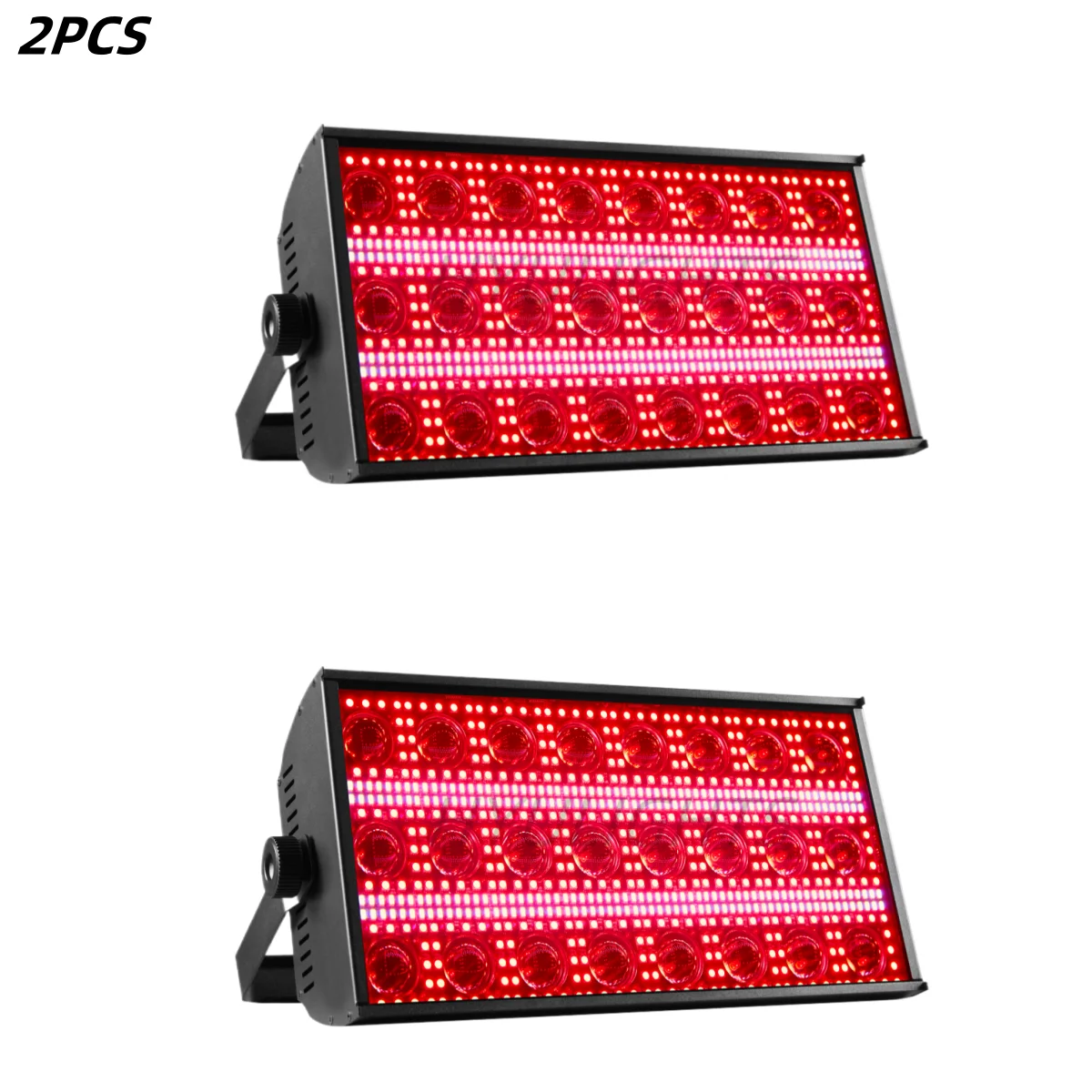 2PCS 300W LED Strahl & Strobe RGBW 48 Partition Strobe Licht 24PCS 8000K Strobe DMX super Helle Dj Waschen Bar Bühne Lichteffekte