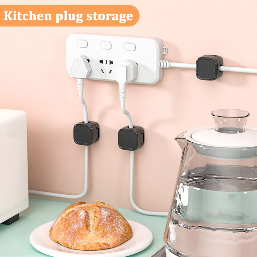 6PCS Magnetische Kabel Clips Kabel Glatte Einstellbare Kabel Halter Unter Schreibtisch Kabel Management Draht Keeper Kabel Organizer Halter