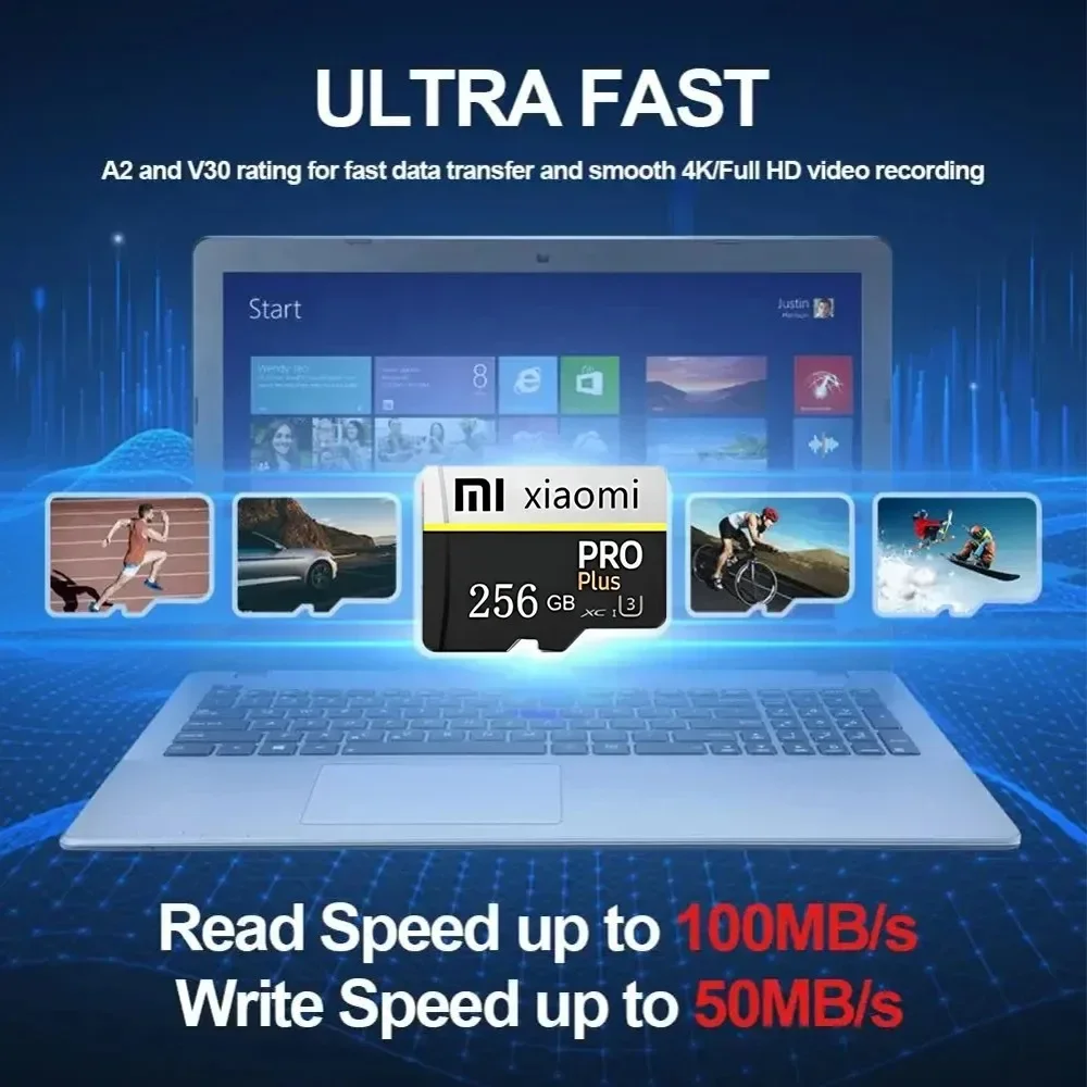 Xiaomi Mini SD Memory Card 1TB 2TB Class 10 High Speed Micro TF Flash USB Pen Drive Card SD 1TB 512GB 256GB 128GB For Smartphone
