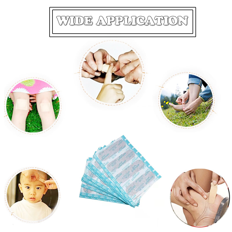 100 pçs tecido elástico band-aid kit de primeiros socorros ferida adesivo emplastro ataduras médicas adesivo para viagens em casa sobrevivência ao ar livre