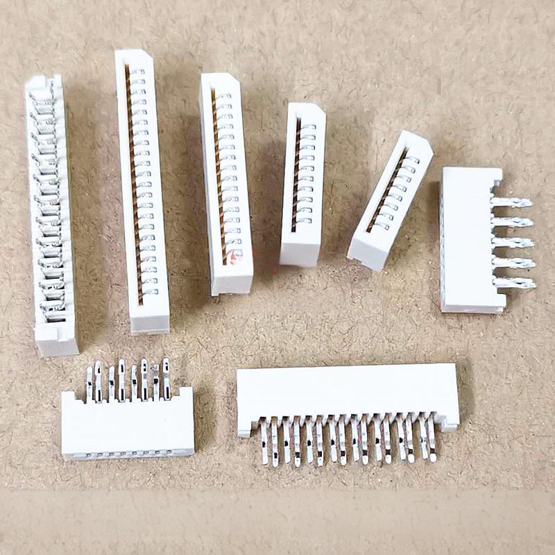 5PCS 1.0mm Pitch Single-Sided Non-Locking FFC/FPC Cable Socket Vertical Straight Pin Connector 6P/8P/10P~30P