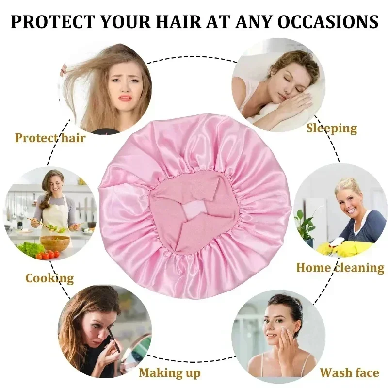 Heatless Hair Curler ไม่มีความร้อนลูกกลิ้งผม Curling Rod แถบคาดศีรษะนุ่ม Curlers หยิกซาติน Sleeping Bonnet Night หมวกจัดแต่งทรงผมเครื่องมือ