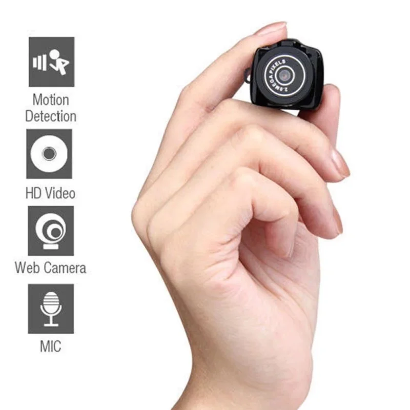 Mini cámara Y2000, grabadora de Audio y vídeo portátil, cámara de cuerpo Ultra pequeño, deporte DV DVR, Micro cámara deportiva para coche, videocámara de vigilancia