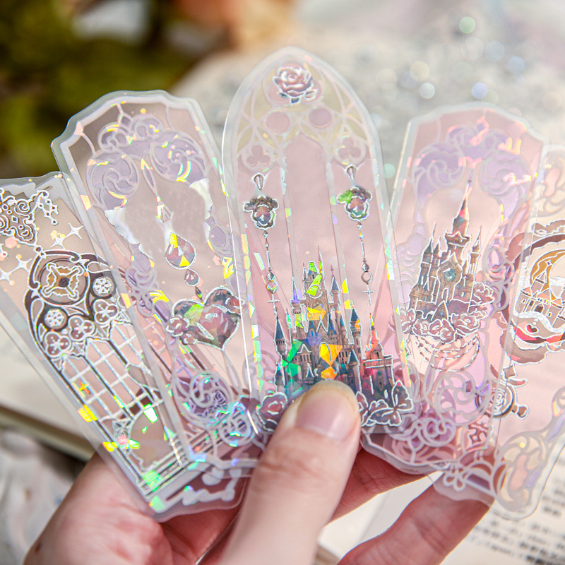 4 estilo 10 unidades/pacote escudo luz pvc marcador streamer sonho alto valor ins fresco leitura marca cartão decoração estudante papelaria