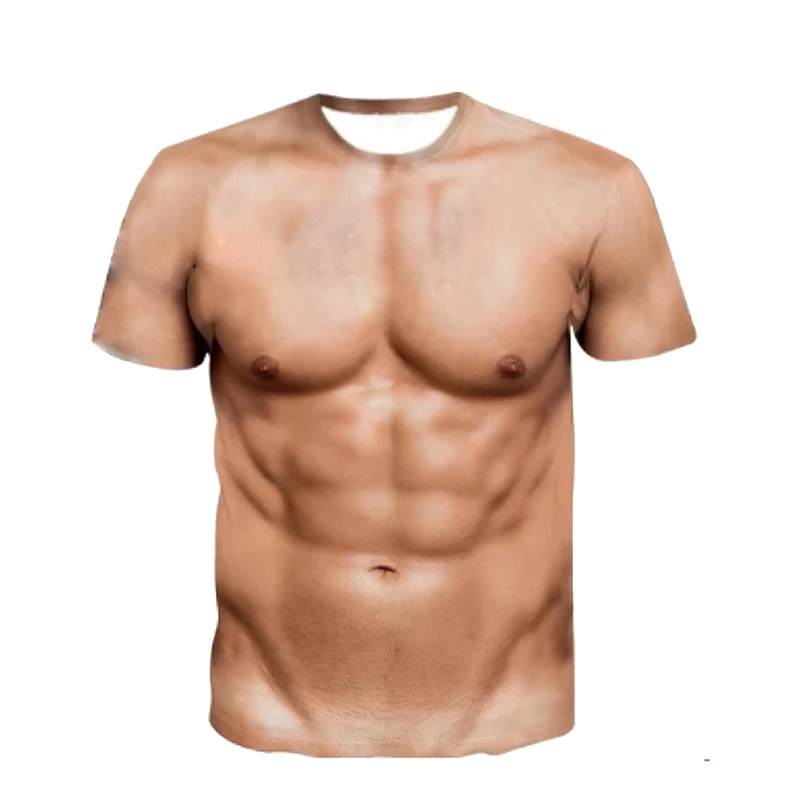 おかしい筋肉 Tシャツ筋肉 3D プリントストリート男性女性スポーツカジュアルファッション特大 Tシャツ子供 Tシャツトップス男服