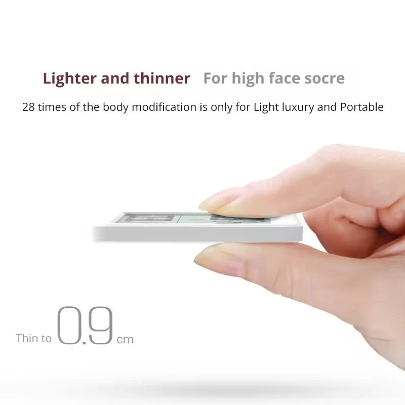 Thermohygrometer Ultra-thin Simple Smart Home Electronic Digital Thermometer Hygrometer LCD Digital Wall Clock
