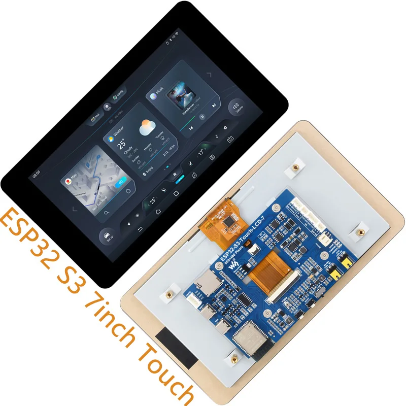 Pantalla LCD de 7 pulgadas ESP32-S3 pantalla táctil 800 × 480 WiFi Bluetooth puede Sensor RS485 esp32 s3 7 pulgadas GUI LVGL HMI
