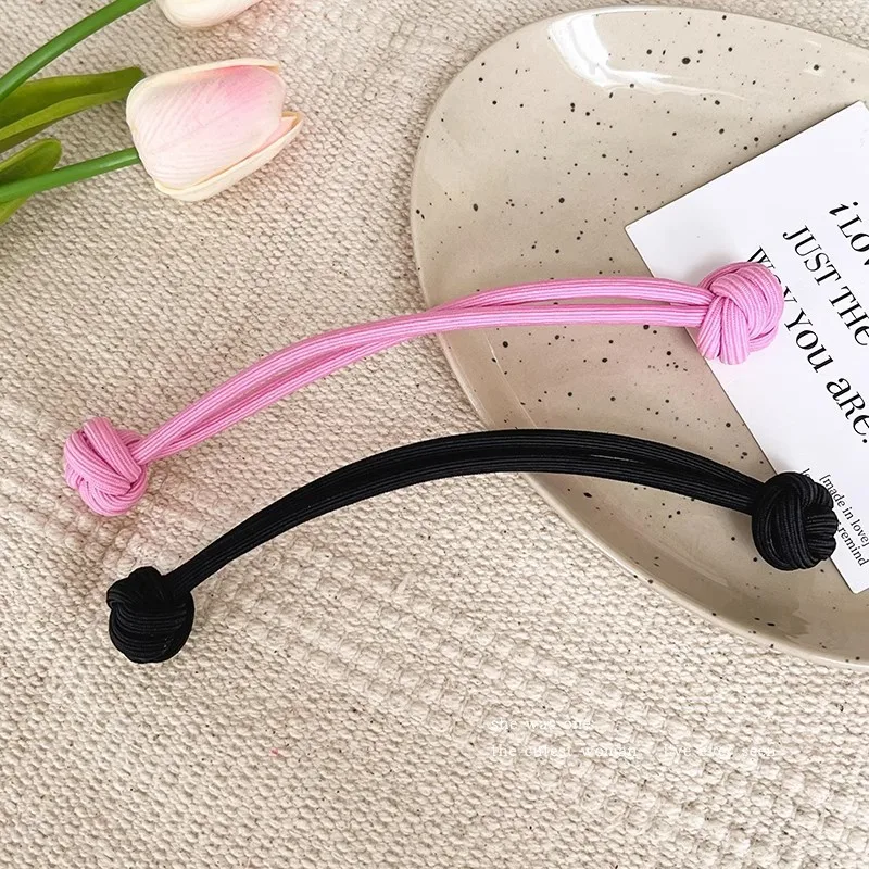 Laços de cabelo de borracha elástica simplicidade para mulheres alta elasticidade moda menina cabeça corda scrunchie acessórios para o cabelo