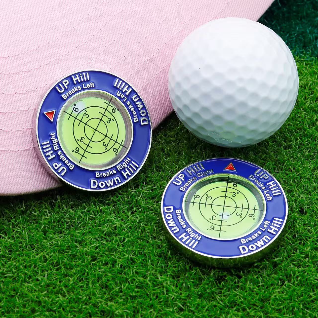 Golf Putt Ball Marker High Precision Round Golf Putt Green Reader Golfing Putting Aid Golf Slope Putting Level Reader