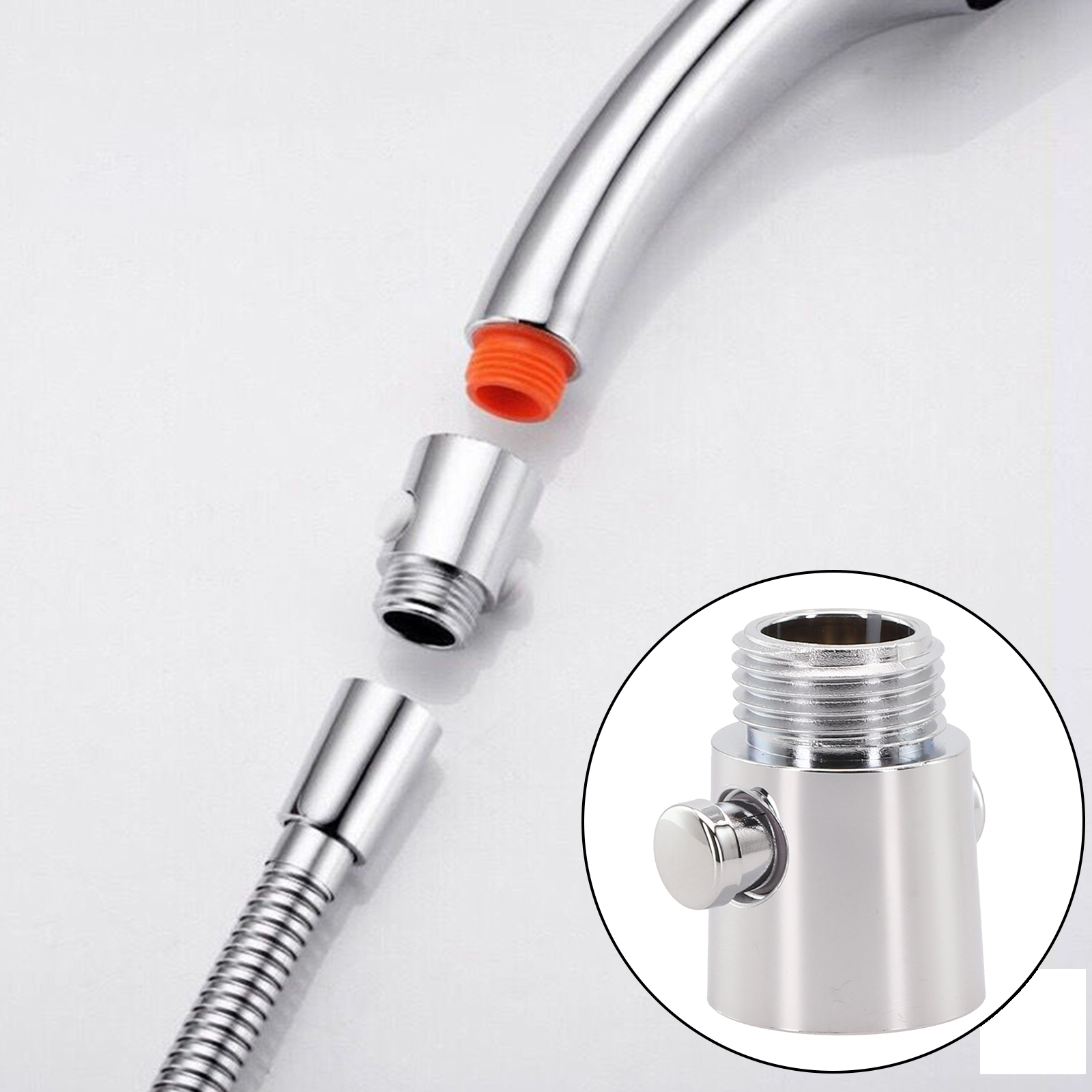 Shower Head Control Switch For Efficient Water Stop Saving Valve Shut Off Valve Handheld Shower Head Hose Attachment