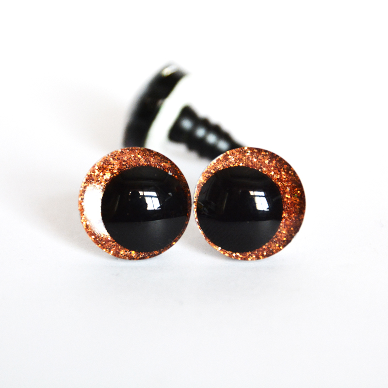 20 個 12 ミリメートル 14 ミリメートル 16 ミリメートル 18 ミリメートル 20 ミリメートル 25 ミリメートルラウンド漫画グリッターおもちゃ安全目人形瞳孔目ワッシャー付きハンドペイント目