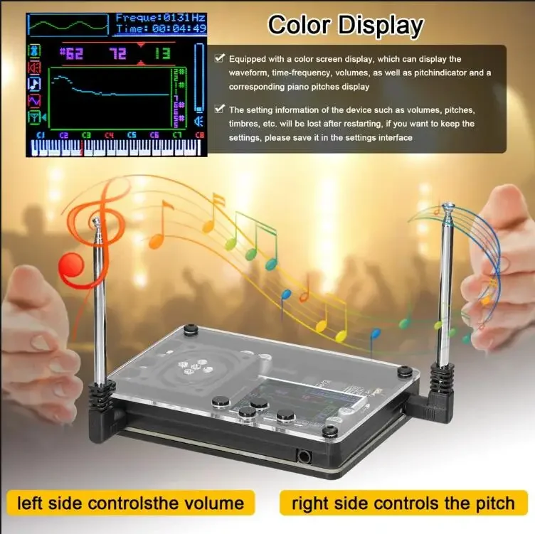 เครื่องดนตรี Theremin นวนิยายและอุปกรณ์ Geek ที่สนุกสนาน ของขวัญ Theremin+ สําหรับแฟนเพลงแฟน