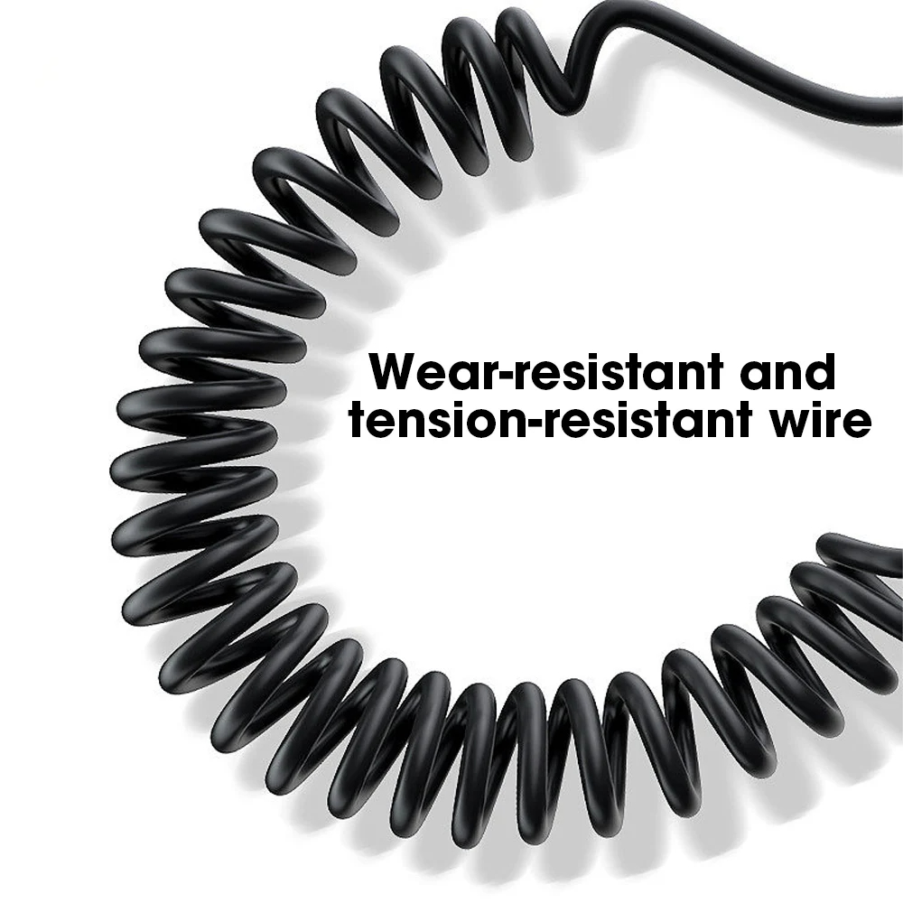 Para Apple 30W USB Cable cargador de coche rápido para iPhone 14 13 12 11 Pro Max 8 Plus X XS accesorios de Cable de carga telescópico de resorte