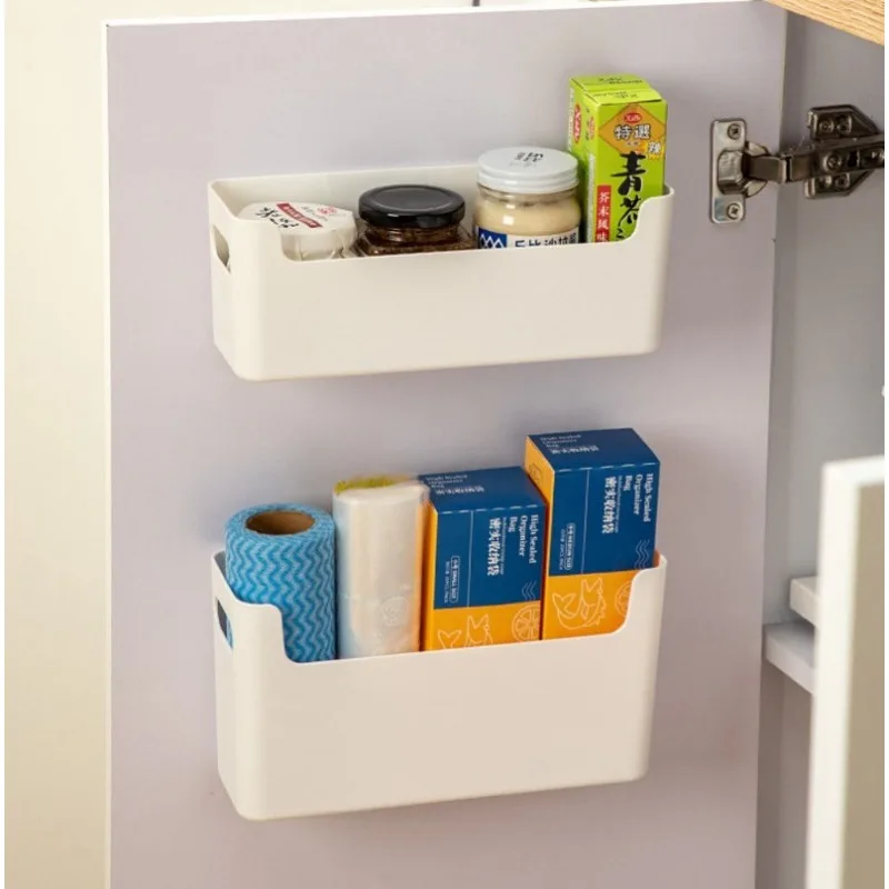 Support de Film alimentaire Non perforé, étagère murale intérieure d'armoire, étagère à épices, support de séchage de vaisselle, organisateur de porte d'armoire pour cuisine